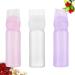 Minkissy 3pcs Root Comb Applicator Bottle Brush Root Comb Bottle for Hair Dye Coloring Scalp Treatment Essential White Purple Pink - Buy Online on GoSupps.com