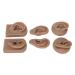 Ear Model 3 Pairs Reusable Silicone Human Ear Model Multipurpose for Acupuncture Training for Display Props for Piercing Practice (Deep Skin Color)