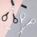 Professional Eyebrow Trimmer Scissors - Stainless Steel Grooming Tool with Mini Comb - All-in-One Eyebrow Shaper & Hair Remover (White & Purple - Buy Online on GoSupps.com