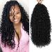 6 Packs Boho Goddess Locs Crochet Hair 18 Inch River Locs Goddess Faux Locs Crochet Hair Wavy Crochet With Curly Hair In Middle And Ends Boho Faux Locs Synthetic Hair Extension(18inch 1B) 18 Inch (Pack of 6) 1B