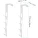 Baluue Towel Holder 2pcs Door Hook Wall Coat Hanger Christmas Wreath Metal Clothes Rack Hooks for Hats Door Hangers for Clothes Hanger 29.5X5CM White - Buy Online on GoSupps.com