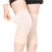 Caviotess 1 Pair Bamboo Fabric Knee Compression Sleeves Knee Support for Joint Pain & Arthritis Pain Relief  Elastic Knee Brace for Sports  Fits Men & Women Beige Large