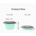 YAPROMO 1000ML Collapsible Silicone Pet Bowl with Lid - Portable Travel Bowl for Camping, Hiking, and Picnics - Green - Buy Online on GoSupps.com
