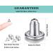 Catinee Locking Earring Backs for Studs - 14k White Gold Plated, Secure Hypoallergenic Backs for Droopy Ears (6pcs/3pair) - Buy Online on GoSupps.com