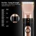 Buy Rose Gold Hair Clippers for Men - Rechargeable Electric Hair Trimmer with Adjustable Length & Ceramic Titanium Blade - Buy Online on GoSupps.com