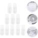 Fomiyes Transparent Travel Bottles - 24 Pack 10ml Squeeze Containers for Cream Liquid Soap & Detergent - Folding Lock Design for Women - Buy Online on GoSupps.com