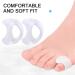 Cikiki White Silicone Toe Separators | Bone Ectropion & Valgus Care | Comfortable Foot Tools for Hallux Alignment - Buy Online on GoSupps.com