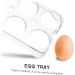 RORPOIR 2pcs Fridge Eggs Egg Holder Refrigerator Kitchen Egg Holder Egg Racks Egg Tray Storage Box No Cover - Buy Online on GoSupps.com