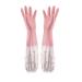 Dishwashing Gloves Dishwashing Gloves Warm Plush Rubber Waterproof Kitchen Dishes Household Gloves Washing Bowls Gloves Tools