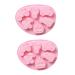 Alipis 2pcs Silicone Baking Mold Silicone Molds Fruit Tray Vehicle Chocolate Mold 3D Mousse Fondant Mold 21x16cm Pink
