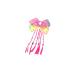 Minkissy Colorful Hair Ties Bowknot Hair Bow with Colored Braid Hair Rings Hair Rope Kids for Girls (Pink Braid)