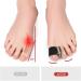 Kekafu 1Pair Gel Toe Caps with Metatarsal Pads for Hallux Valgus Correction - Black (S L) - Buy Online on GoSupps.com