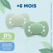 Dodie Anatomical Eco Pacifier for 6 Months - BPA Free Green 2 Pack - International Shipping Available - Buy Online on GoSupps.com