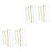 BESPORTBLE 2sets Pet Toothbrush Cat Toothpaste Dog Oral Cleaning Toothbrush Toothpaste for Dogs Puppy 10pcs*2