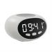 HEROSS talking alarm clock - extra loud time and date - for children older people dementia hearing or visually impaired seniors - easy -to -use clock (white) white/opulent garden