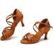 Buy Aoqunfs Women's Latin Dance Shoes - Salsa Tango Bachata Samba | Professional Ballroom & Party Performance - Brown Size 42 EU - Buy Online on GoSupps.com