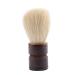Anggrek traditional shaving brush with wet beard portable men's grip nylon/bristle brush wooden rasier brush for salon home with shaving foam and soap (wood + bristle)
