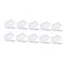 FRCOLOR Lot De 10 Bo tes De Sous-emballage Rechargeables 6 Compartiments Format Compact Pour Maquillage Voyage Usage Quotidien