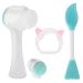 Face Brush - Manual Facial Cleansing  Double Side Skin Care Facial Cleaning Brush  Silicone Facial Scrubber Manual Dual Face Wash Brush for Gentle and Deep Facial Cleansing