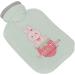 Soft Cover Heat Bottle - Wearable Hot & Cold Compress for Pain Relief | Safe Rubber Design (Green Rabbits) - Buy Online on GoSupps.com