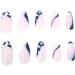 Justotry Cow Print Oval False Nails - 24 Pcs Short Black French Press On Nails with Nail Glue - Funky Nude Almond Stick on Nails for Women - Nail Art Essential - Buy Online on GoSupps.com