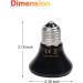 Infrared Ceramic Heat Emitter 50W 2Pack Bulb Reptile Heat Lamp for Pet Coop Heater Reptile Chicken Lizard Turtle Brooder No Harm No Light - Buy Online on GoSupps.com