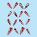 Press on Nails Long Pointed Tip Fake Nails Chocolate Shining Love Skull False Nails Press on Nails Designs Acrylic Nails Press on Artificial Nails Stick on Nails For Women Girls 24Pcs - Buy Online on GoSupps.com