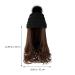 Shop Corrugated Curly Hair Extensions: Warm Knitted Pom Cap with Synthetic Hair for Women | International Shipping Available - Buy Online on GoSupps.com