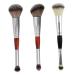 Outanaya 3pcs Double-ended Makeup Brush Eyeshadow Brush Double Head Brush Foundation Artificial Fiber