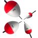 Dingbear 8-16 Pieces Multi-Purpose Pot-Bellied Float - EVA Foam Fishing Bobber in White Black & Red | International Shipping Available - Buy Online on GoSupps.com
