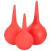 Milist ears remover 3Pcs hand pear spray ear wash the squeeze pear rubber squeeze bulb for ear nose or camera washing red 30ml/ 60ml ear wax cleaner