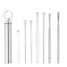 6pcs/Set of Ear Picking Tool Set Earwax Remover Stainless Steel Ear Pick Cleaner Ear Cleaning Spoon Care Ear Care Tool Health 7pcs-steel Box