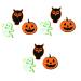 Lurrose Halloween DIY Patch 9 Pcs Blush for Cheeks Dreses Lipgloss Ghost Decor Halloween Badge Patch Combo Plate Pearlescent