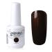 Vishine Soak-off Gel Polish Lacquer Nail Art UV LED Manicure Varnish 15ml Saddlebrown(354) #354