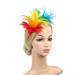 Lurrose 20s Vintage Feather Headband - Colorful Wedding & Gatsby Costume Accessories - Buy Online on GoSupps.com
