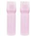 Yebeauty Root Comb Applicator Bottle  2 Pack 6 Ounce Applicator Bottle for Hair Dye Bottle Applicator Brush with Graduated Scale- Pink 2 Count (Pack of 1) Pink