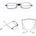 Cokobin Foldable Reading Glasses - Stainless Steel Anti-Blue Light +1.5 for Men & Women - Compact with Hard Shell Case - Ideal Reading Aid (Black) - Buy Online on GoSupps.com