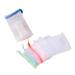 TOPBATHY 5pcs Exfoliating Mesh Soap Saver Pouch Bubble Foam Net Handmade Soap Mesh Bag (Green + Blue + Orange + Pink + Sky-Blue)