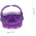 COHEALI Men's Silicone Bath Brush Set - Portable Body Scrubber & Massager for Exfoliation - Purple 9x8cm - 3pcs - Buy Online on GoSupps.com