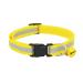 Energetic Adjustable Reflective Pet Collar Safety Release Buckle with Bell for Dog Cat (Yellow)