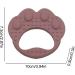 VESONE Dunkelpink Silicone Bite Rings for Babies & Toddlers - Food-Safe Sensory Toys Paw-Shaped Teething Tools - Buy Online on GoSupps.com