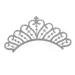 Mikinona Crown Side Hair Comb Rhinestone Hair Clip Girls Tiara Flower Girl Hair Accessories Girls Hair Accessories Wedding Comb Girls Hair Clips The Crown Bride Alloy Small Crown
