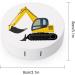 Excavator Cartoon Round Case For Contact Lens Kit Storage Box with Mirror Printed - Buy Online on GoSupps.com