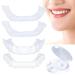 Fluktrix 4 pairs of artificial teeth brightening prostheses for women and men temporary smile teeth for plugging in natural and comfortable cosmetic tooth coverage