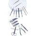 16 in 1 Nail Clipper Set Manicure Pedicure Set Professional Stainless Steel Cuticle trimmer Grooming Kit for Men - Purple - Buy Online on GoSupps.com