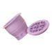 makeup brush washer makeup sponge cleaning bowl Silicone brush holder Makeup brush scrubber Brush cleaner make up brush washing tool purple Silica gel Washing machine fold 10x8.5cm Purple
