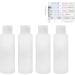 4 Pack 100ml Travel Bottles - Refillable Squeezable Plastic Containers for Makeup Shower Gel & Shampoo - Buy Online on GoSupps.com