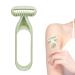 Lioncool Depilation Knife Non-Sensing Smooth Hair Knife Razor Portable Travel Razor Trimmer for Women (Green) Green
