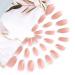 Brishow Dark Pink Artificial Nails - 24 Pcs Long Acrylic False Nail Tips for Women & Girls | International Shipping - Buy Online on GoSupps.com