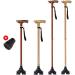 Scalable Crutches with LED Light Crutch 360 Automatic Adjustment Angle Non Slip Crutch Aluminium Cane Interesting Rosewoodcolor - Buy Online on GoSupps.com